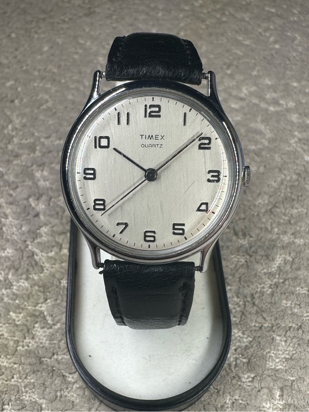 Vintage Timex M Cell Men’s 34mm Quartz Watch, Working w/ a New Battery